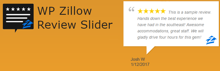 Product image for WP Zillow Review Slider.