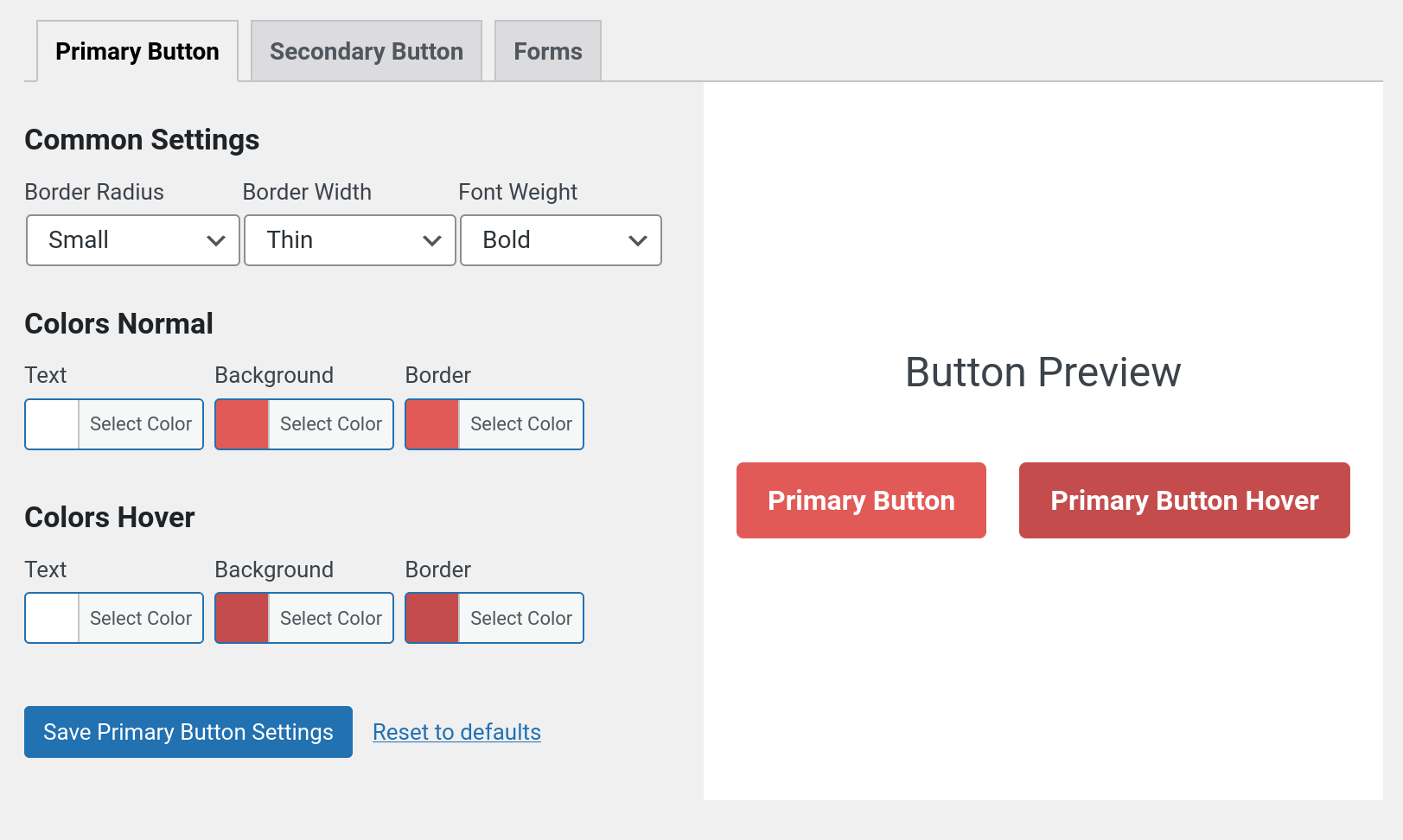 Match your theme styling using the Styling Editor.