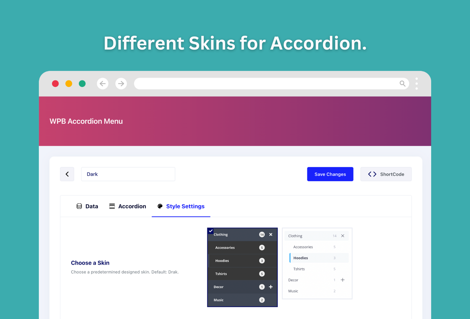 WPB Accordion Menu – Responsive Collapse Vertical Sidebar Menu – WooCommerce Category Accordion