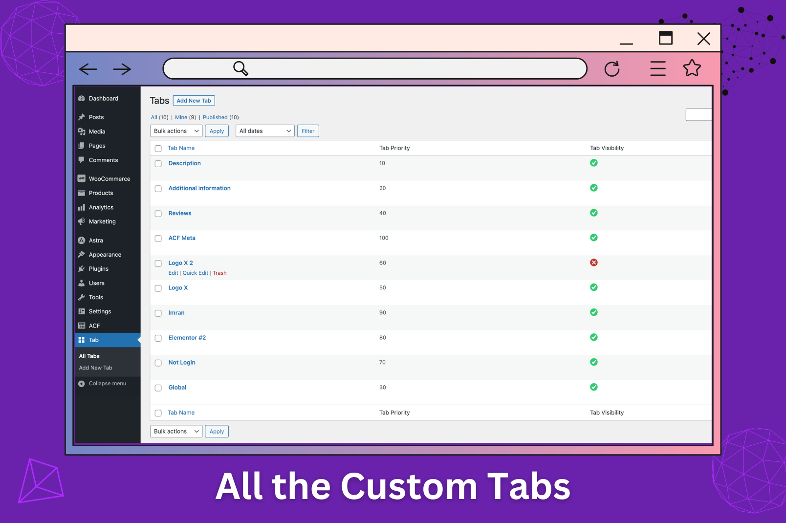 WPB Product Tabs Manager &#8211; Add, Edit, Re-order, and Remove a WooCommerce Product Tabs