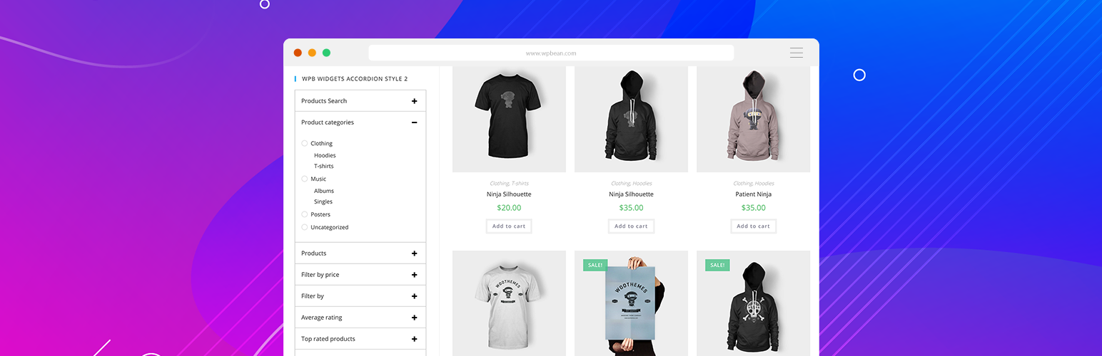 WPB Widgets Accordion for WooCommerce