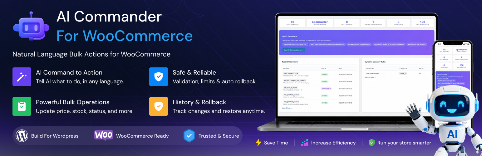 Wpbingo AI Commander for WooCommerce