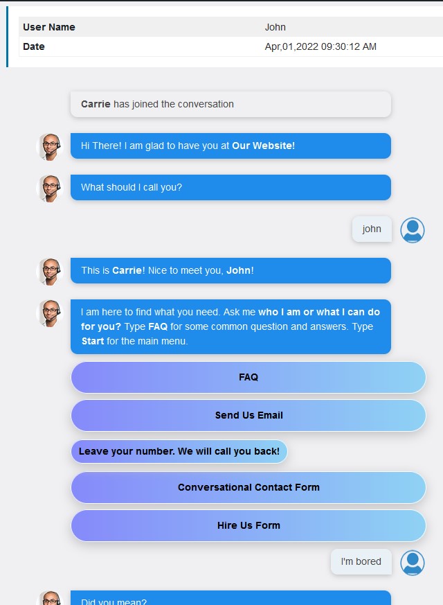 Chat Sessions
