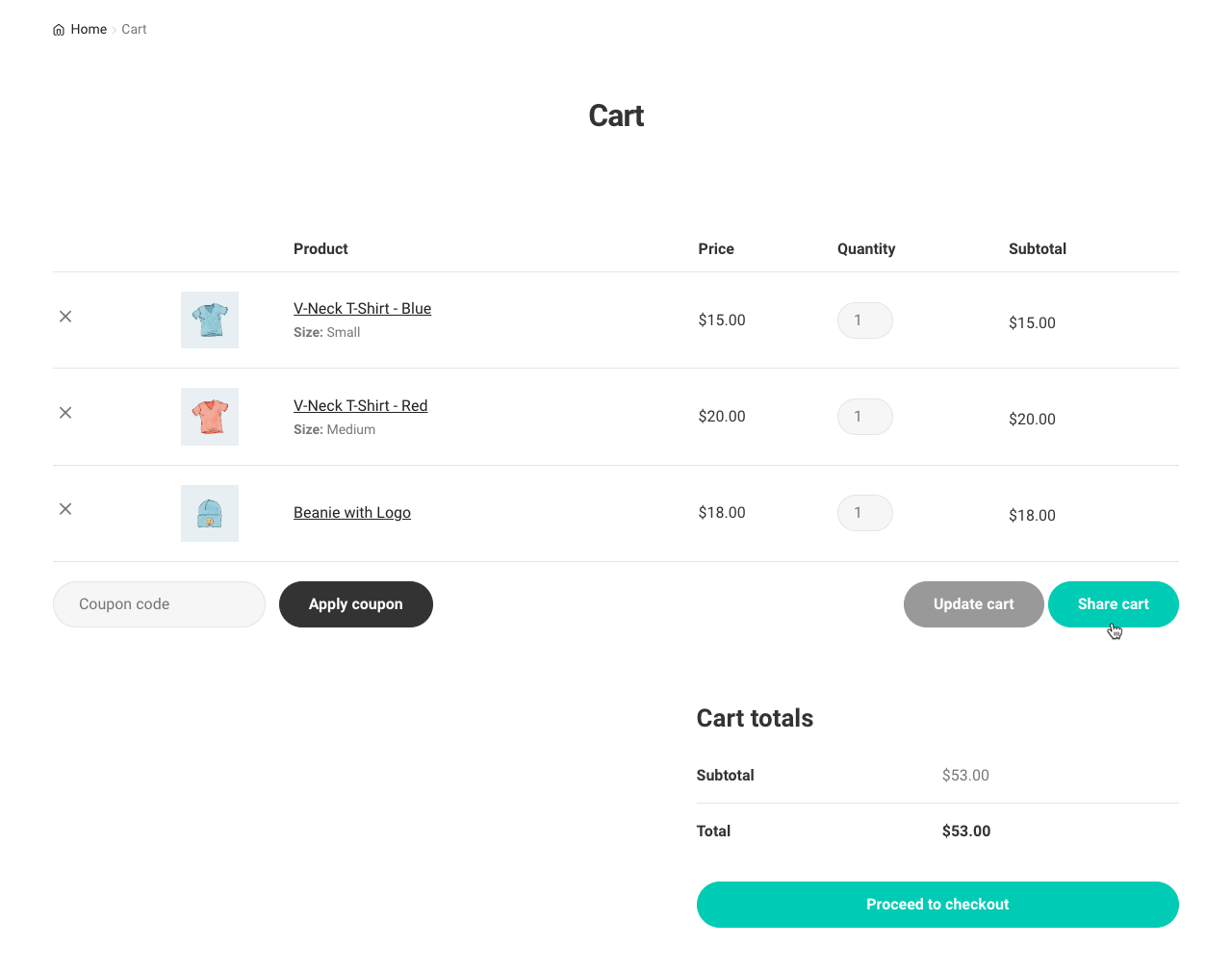 WPC Share Cart for WooCommerce