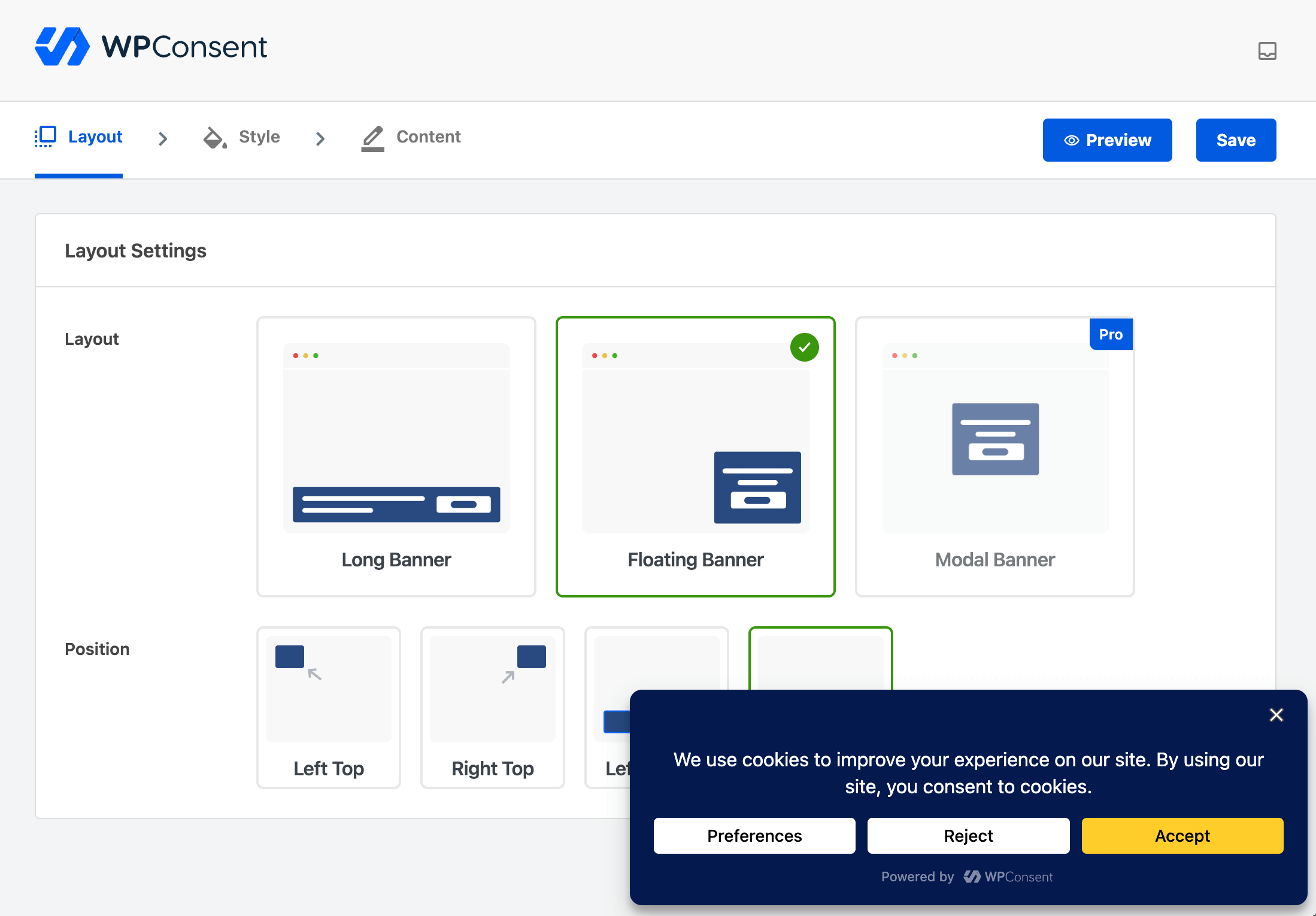 WPConsent Banner Customization