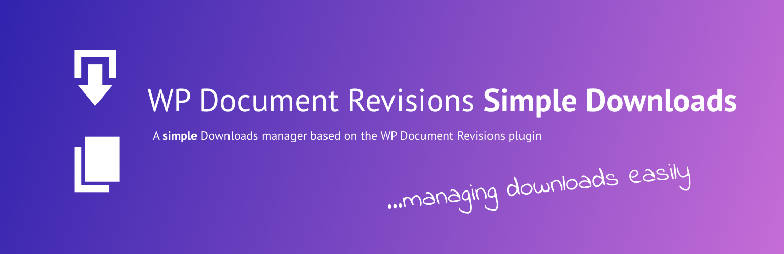 Simple Download Manager for WP Document Revisions