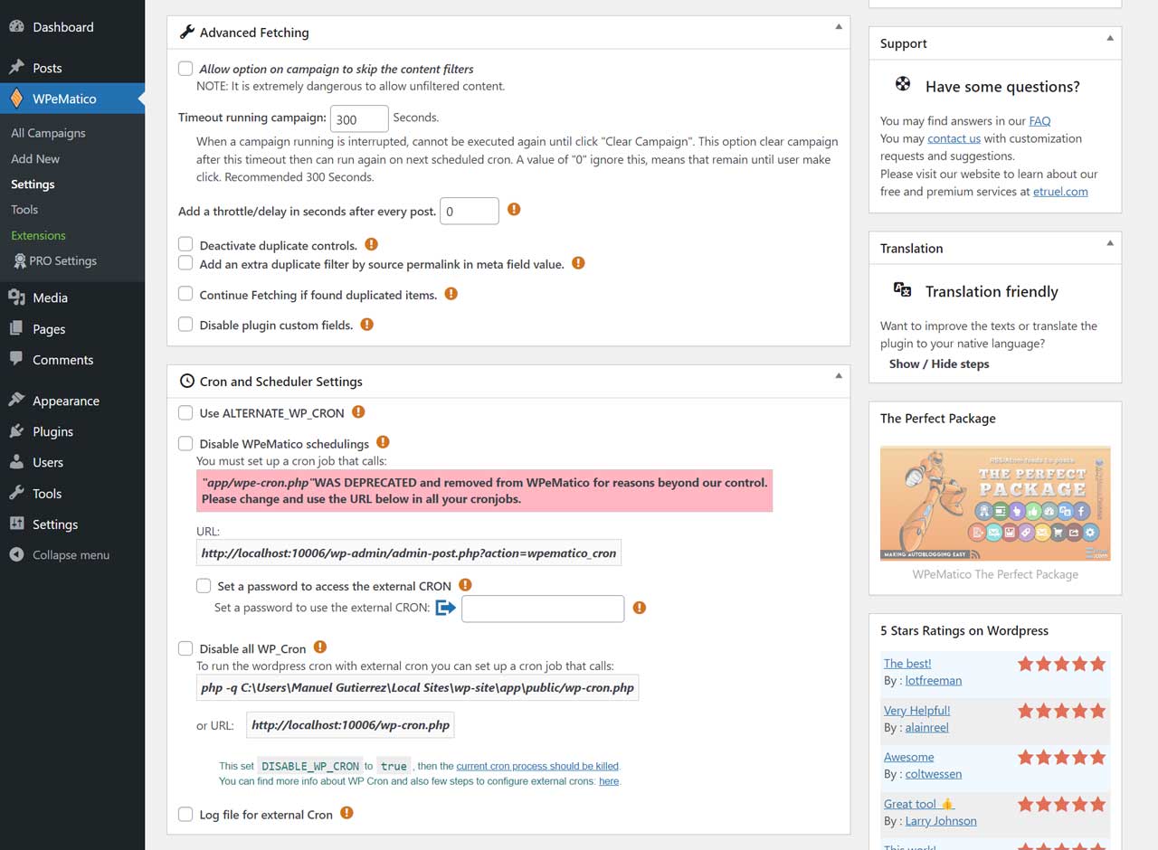 <p>SimplePie Requirements Tests.</p>