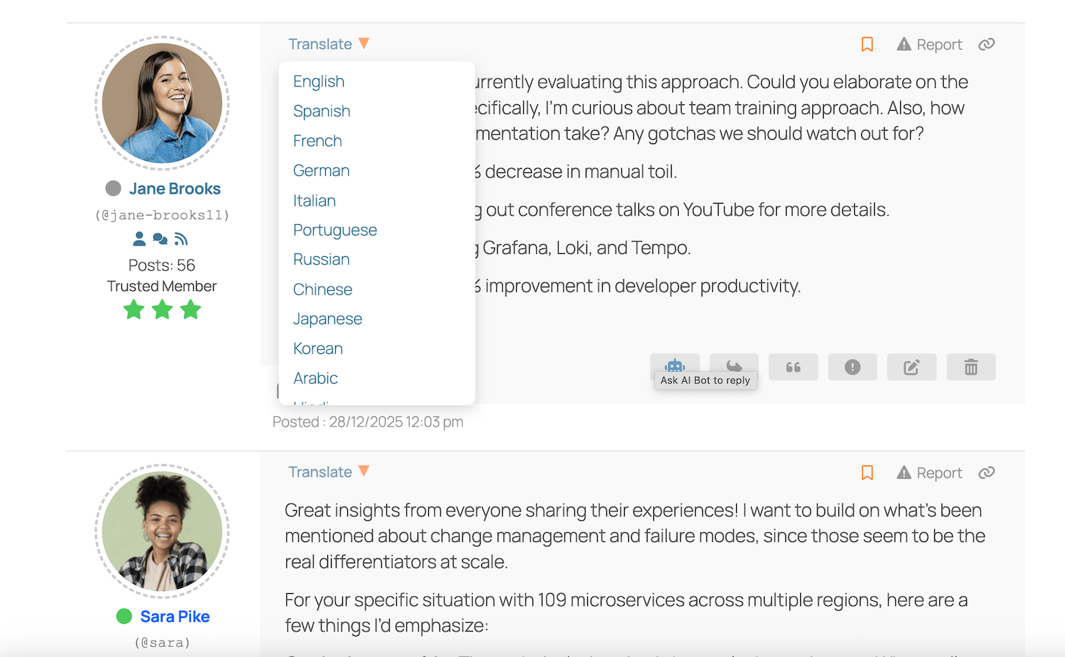 wpForo AI Translation