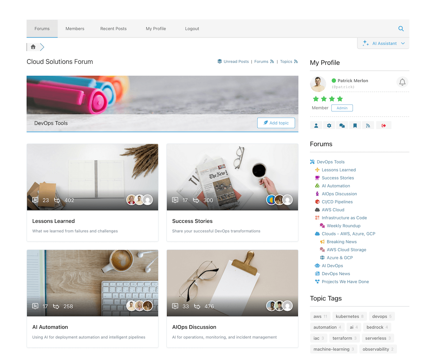 Boxed Forum Layout - Forums