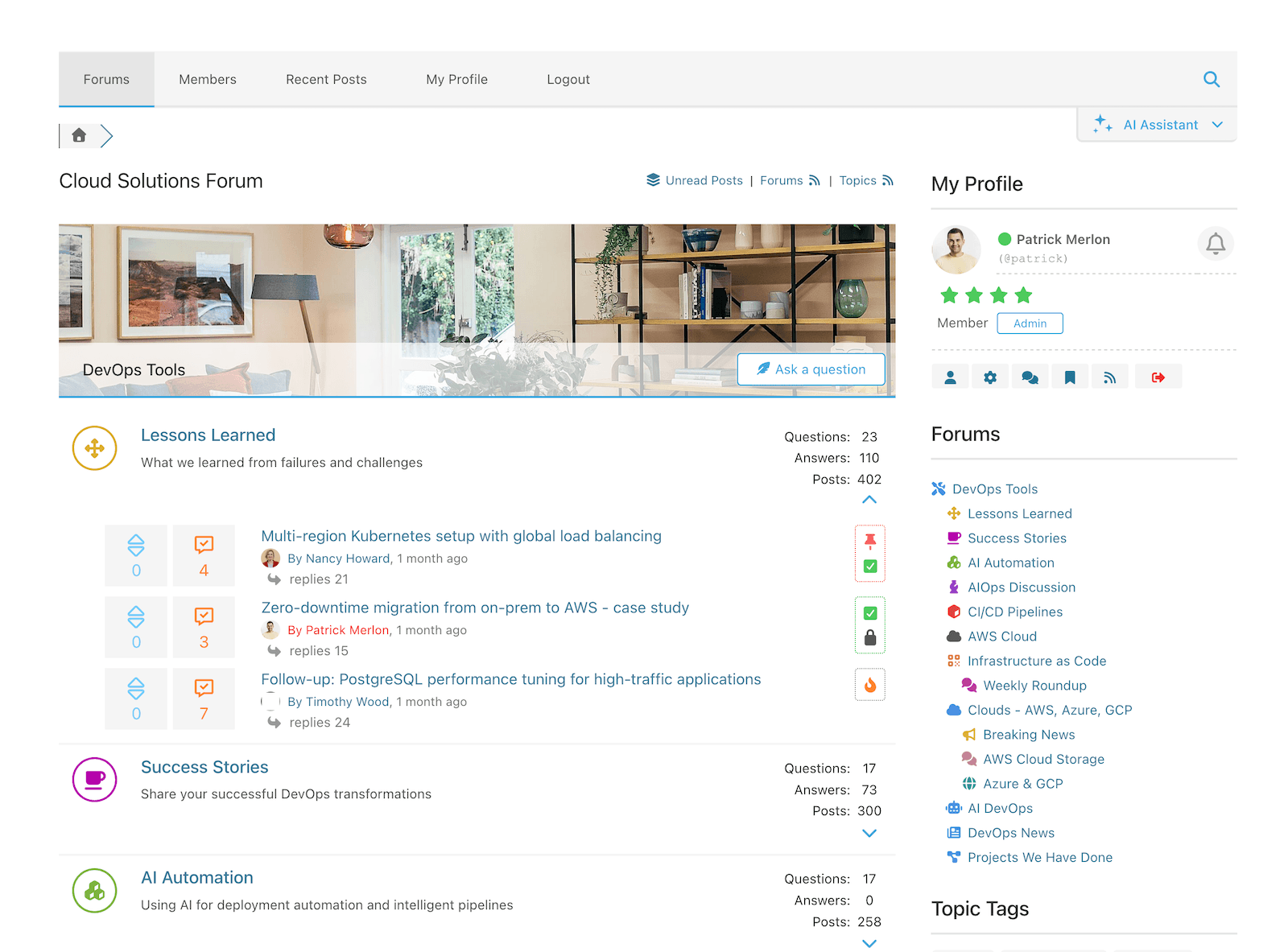 Question & Answer Forum Layout - Forums