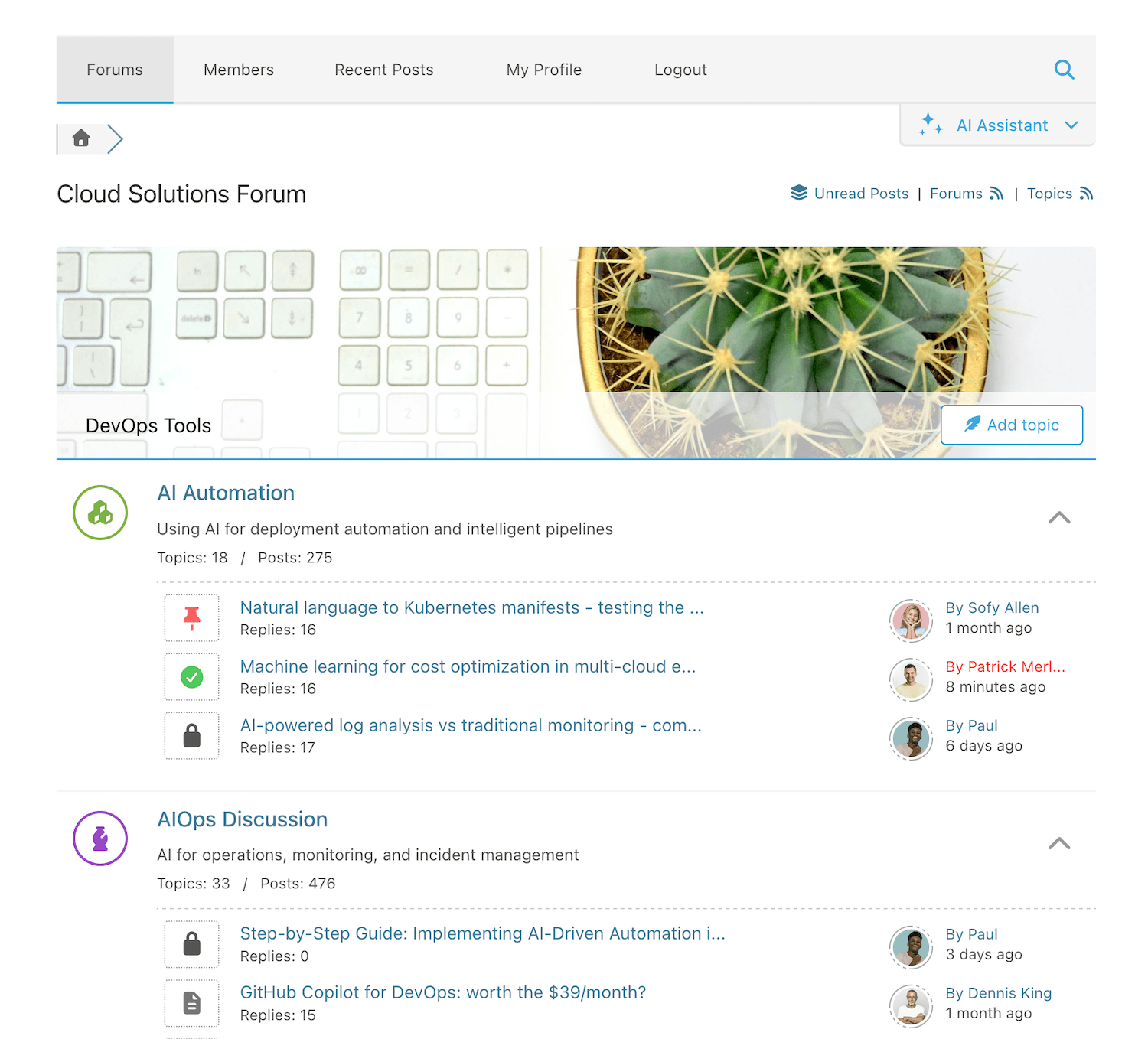 Extended Forum Layout - Forums
