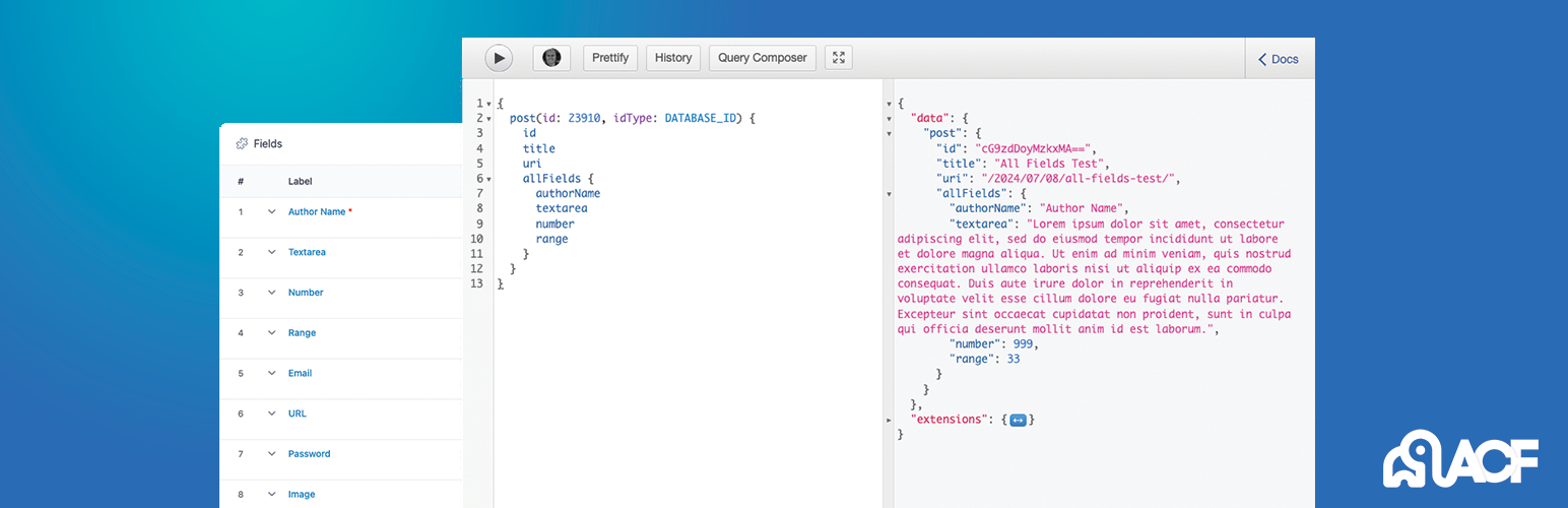 WPGraphQL for ACF