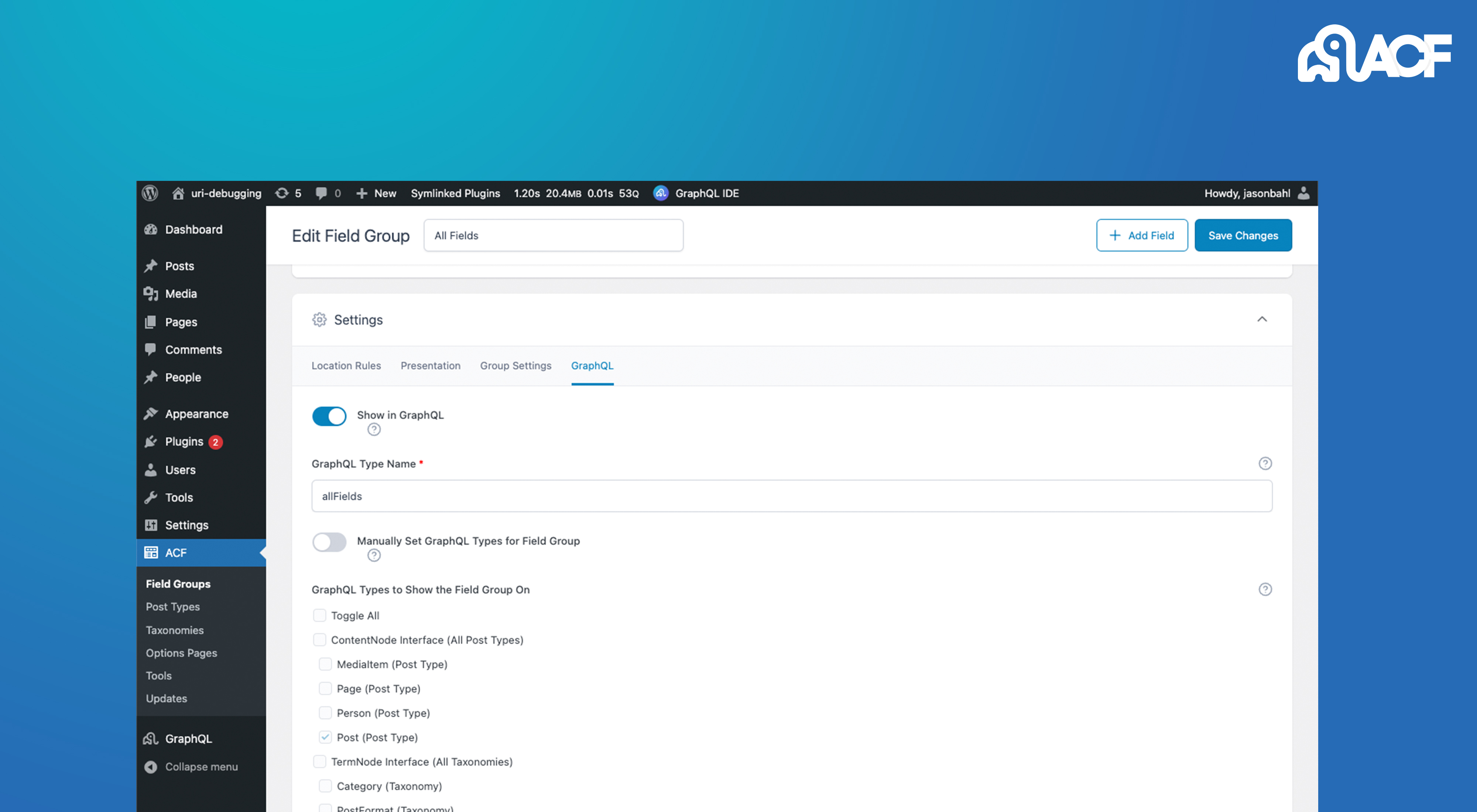 WPGraphQL for ACF - Screenshot 1