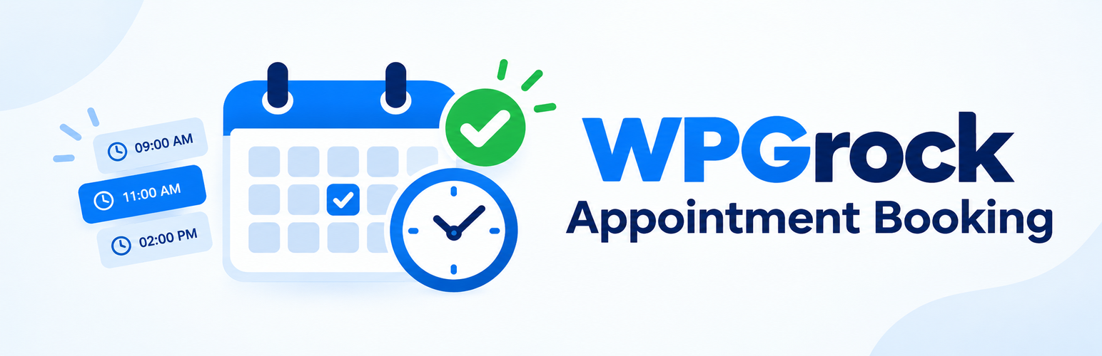 WordPress 外掛 WPGrock Appointment Booking 的封面圖片