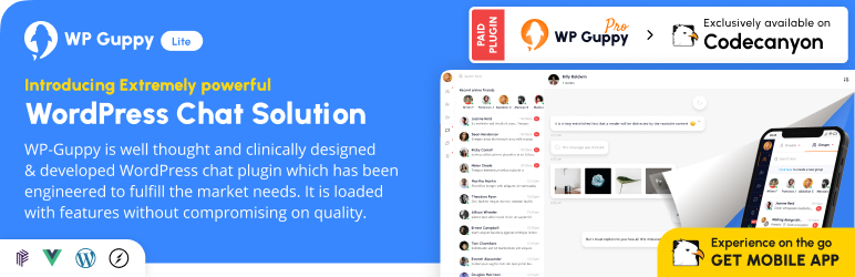 WordPress 外掛 One to one user Chat by WPGuppy 的封面圖片。