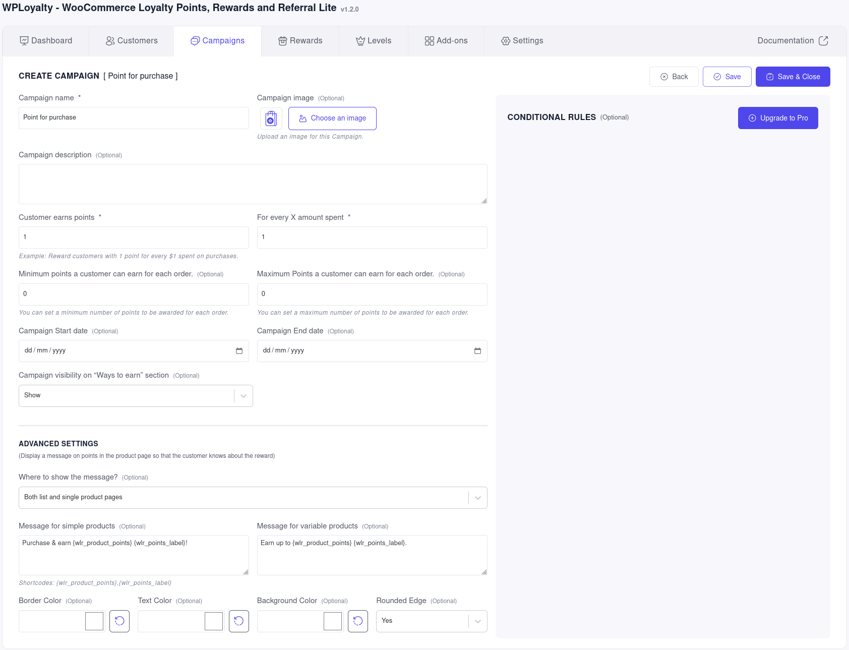 Points and Rewards for WooCommerce by WPLoyalty &#8211; Create WooCommerce Loyalty Programs, Referral Programs and Customer Rewards System