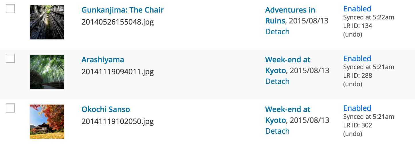 Synchronized files in the Media Library