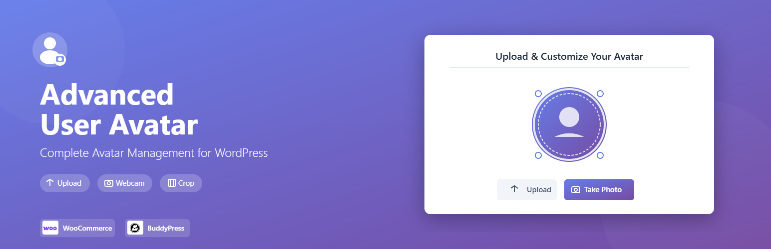 Advanced User Avatar | Custom Profile Picture Uploader for WordPress, WooCommerce, and BuddyPress