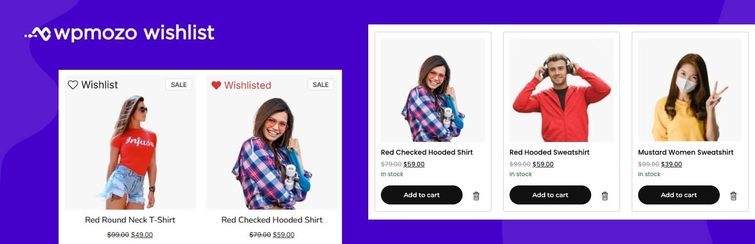 WordPress 外掛 WPMozo Wishlist Lite for WooCommerce 的封面圖片