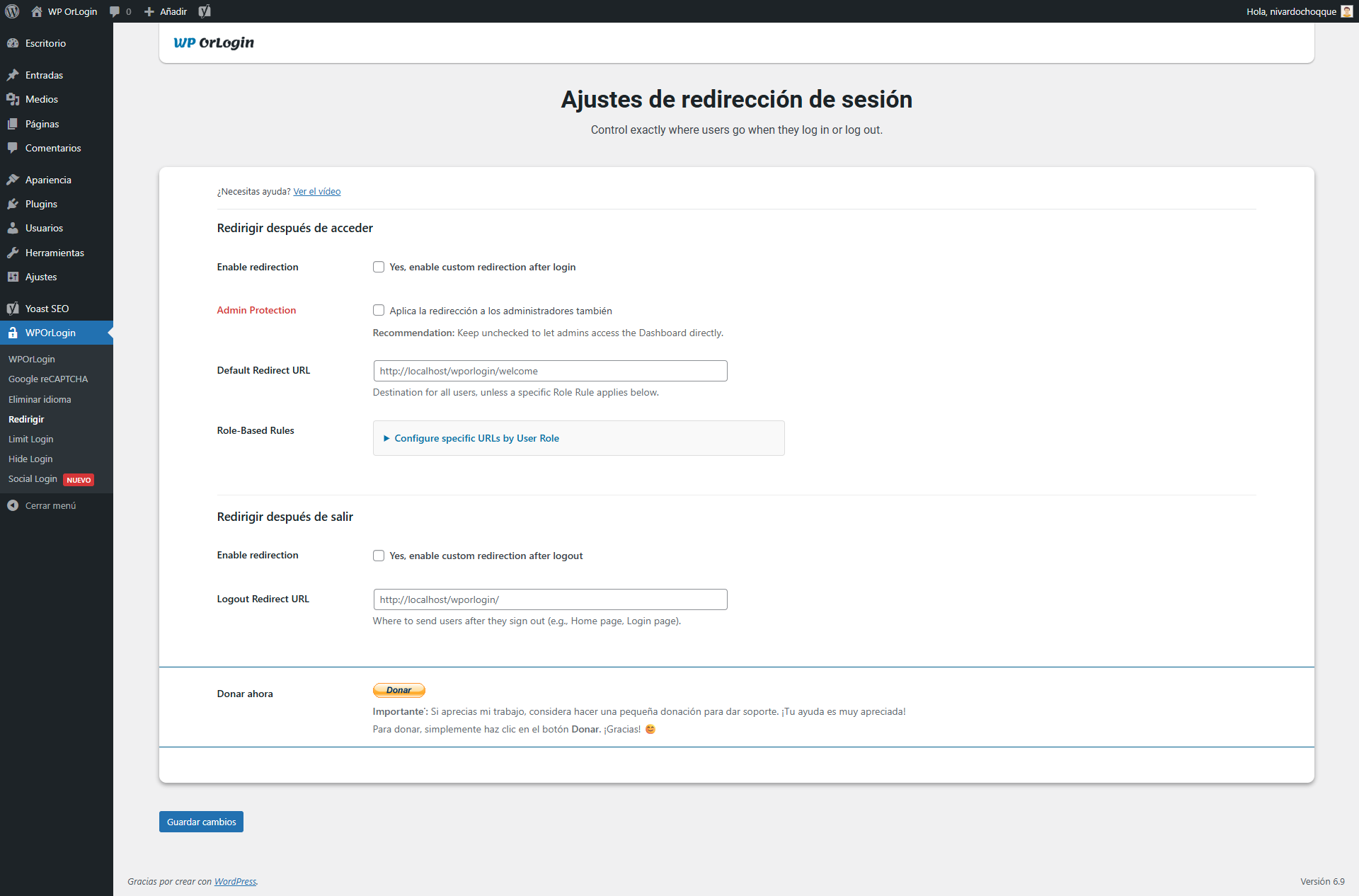 Module: Redirect Settings