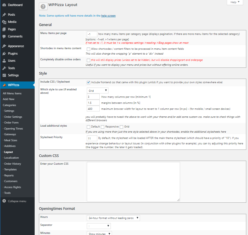 Admin - Layout (excerpt)