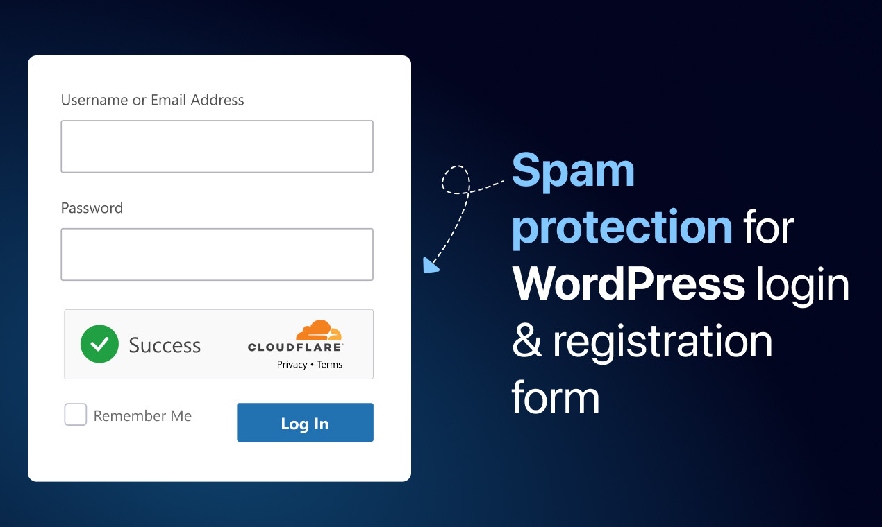 Easy Cloudflare Turnstile – Privacy friendly reCAPTCHA alternative for WordPress, Contact Form 7, WPForms, BuddyPress, Elementor - Screenshot 1
