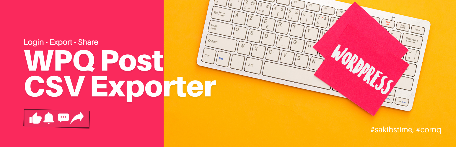 WPQ Post CSV Exporter