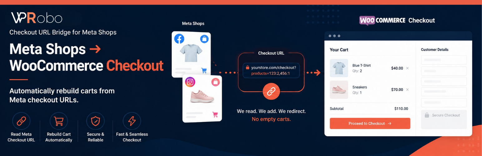 WPRobo Checkout URL Bridge for Meta Shops