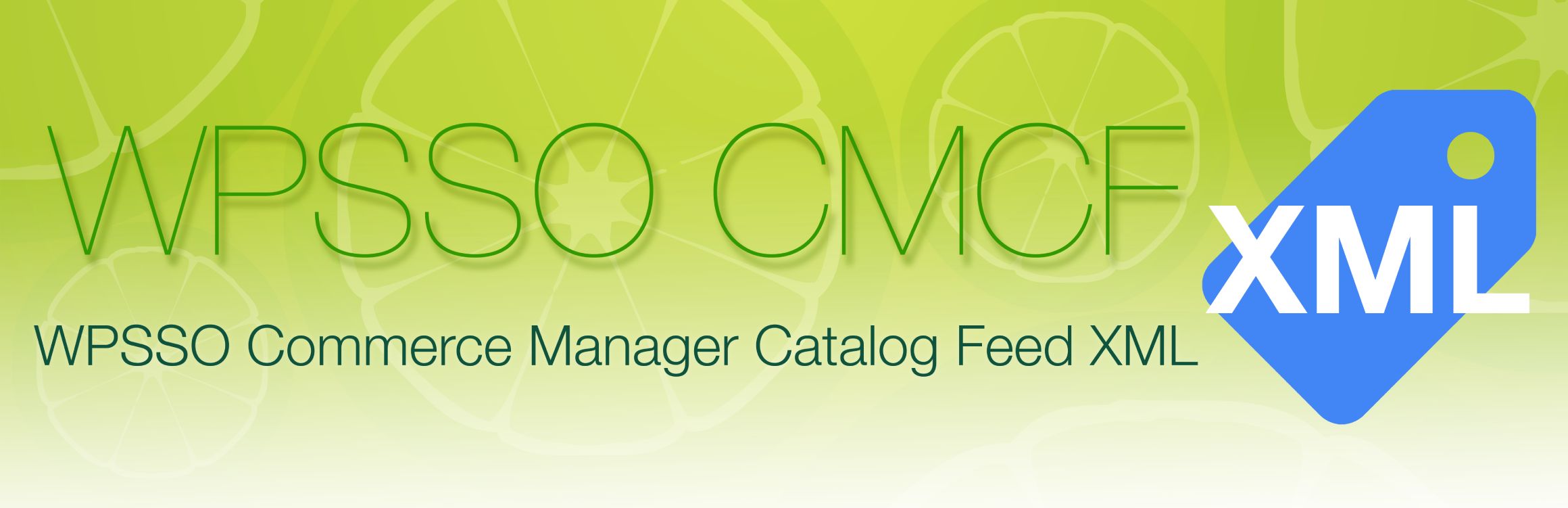 WordPress 外掛 WPSSO Commerce Manager Catalog Feed XML 的封面圖片。
