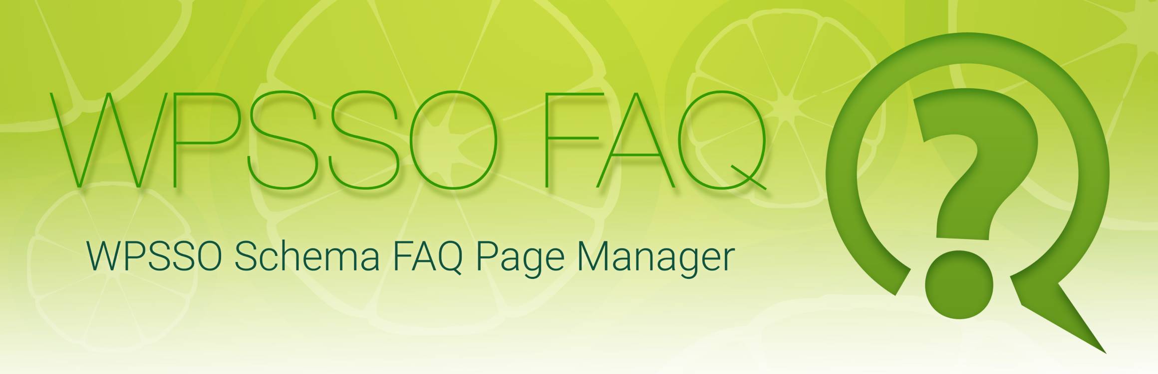 WPSSO Schema FAQ Page Manager
