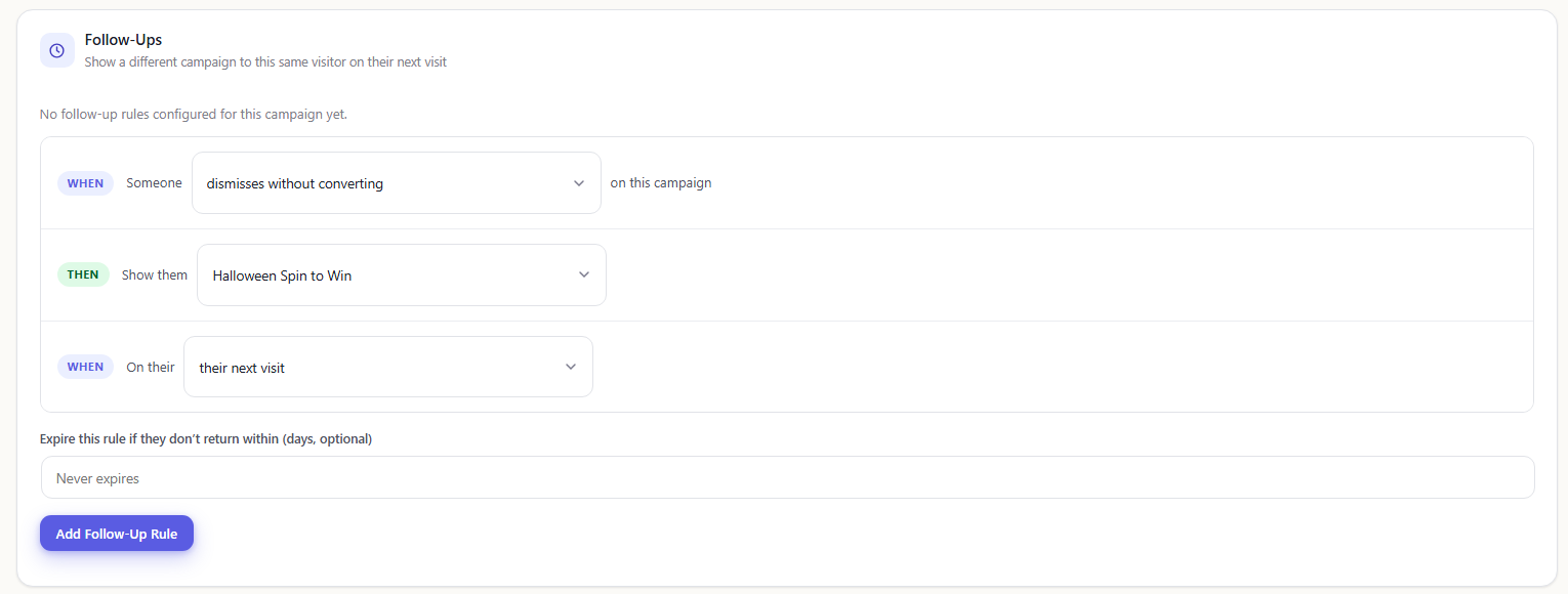 Re-Engagement Follow-Up Campaigns