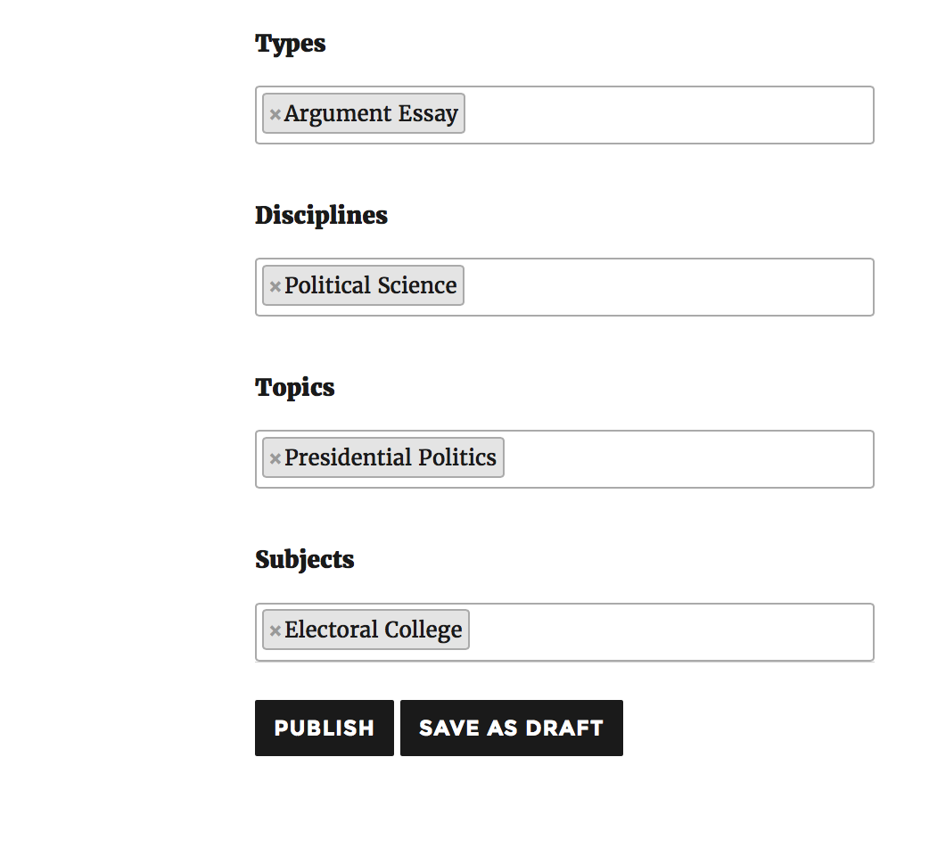 Categorizing