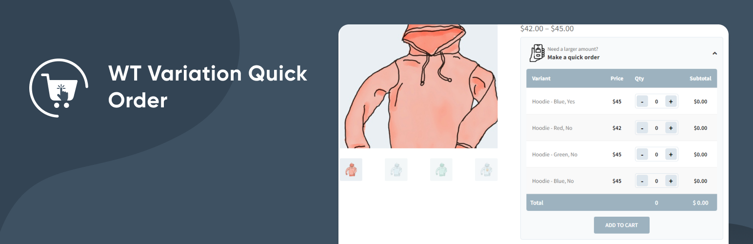 WT Variation Bulk Order