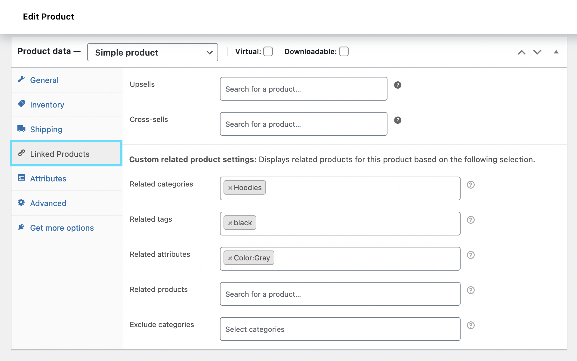 <p>Related Products - Setup Page.</p>