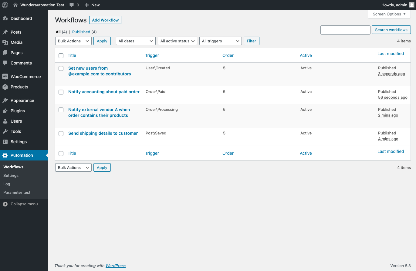 WunderAutomation - Screenshot 1
