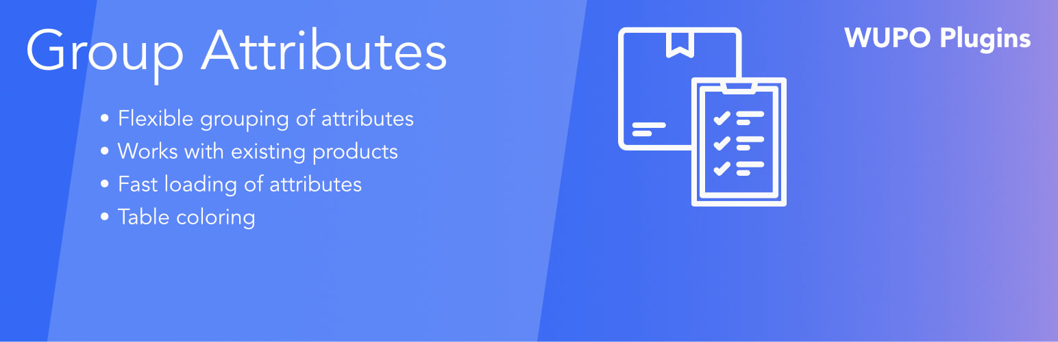 WUPO Group Attributes for WooCommerce