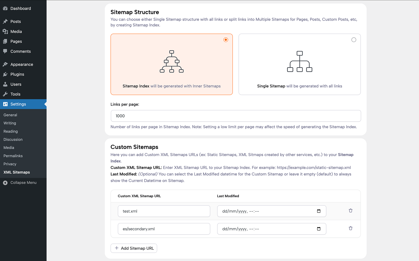 Sitemap Structure