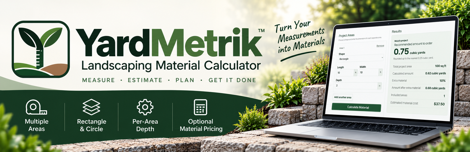 YardMetrik – Landscaping Material Calculator