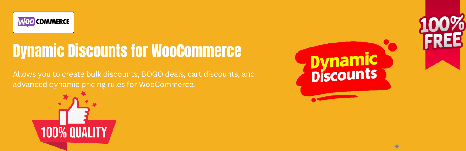 WordPress 外掛 YeeDiscounts – Dynamic Discounts for WooCommerce 的封面圖片。