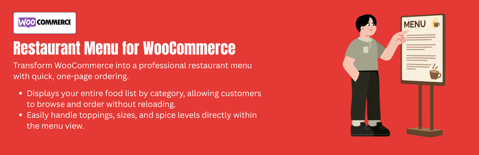 WordPress 外掛 YeeMenu – Restaurant Menu for WooCommerce 的封面圖片