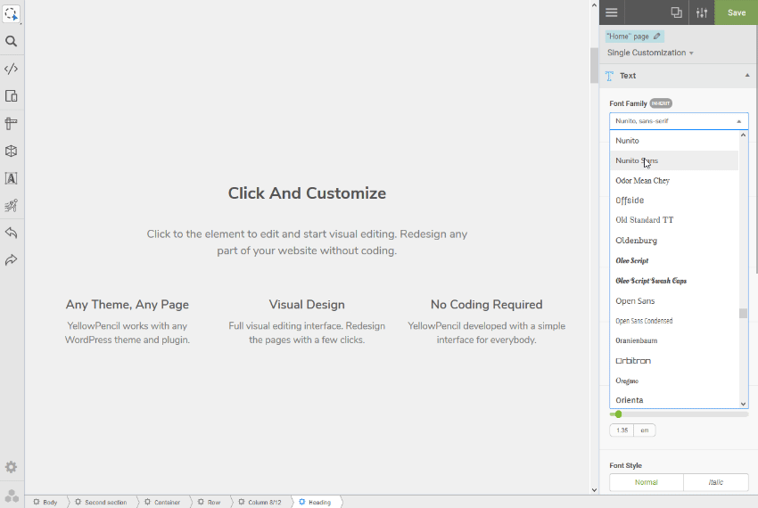 Visual CSS Style EditorBy YellowPencil