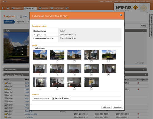 Publish a project to your WordPress blog