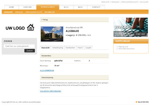 Project details on the WordPress blog