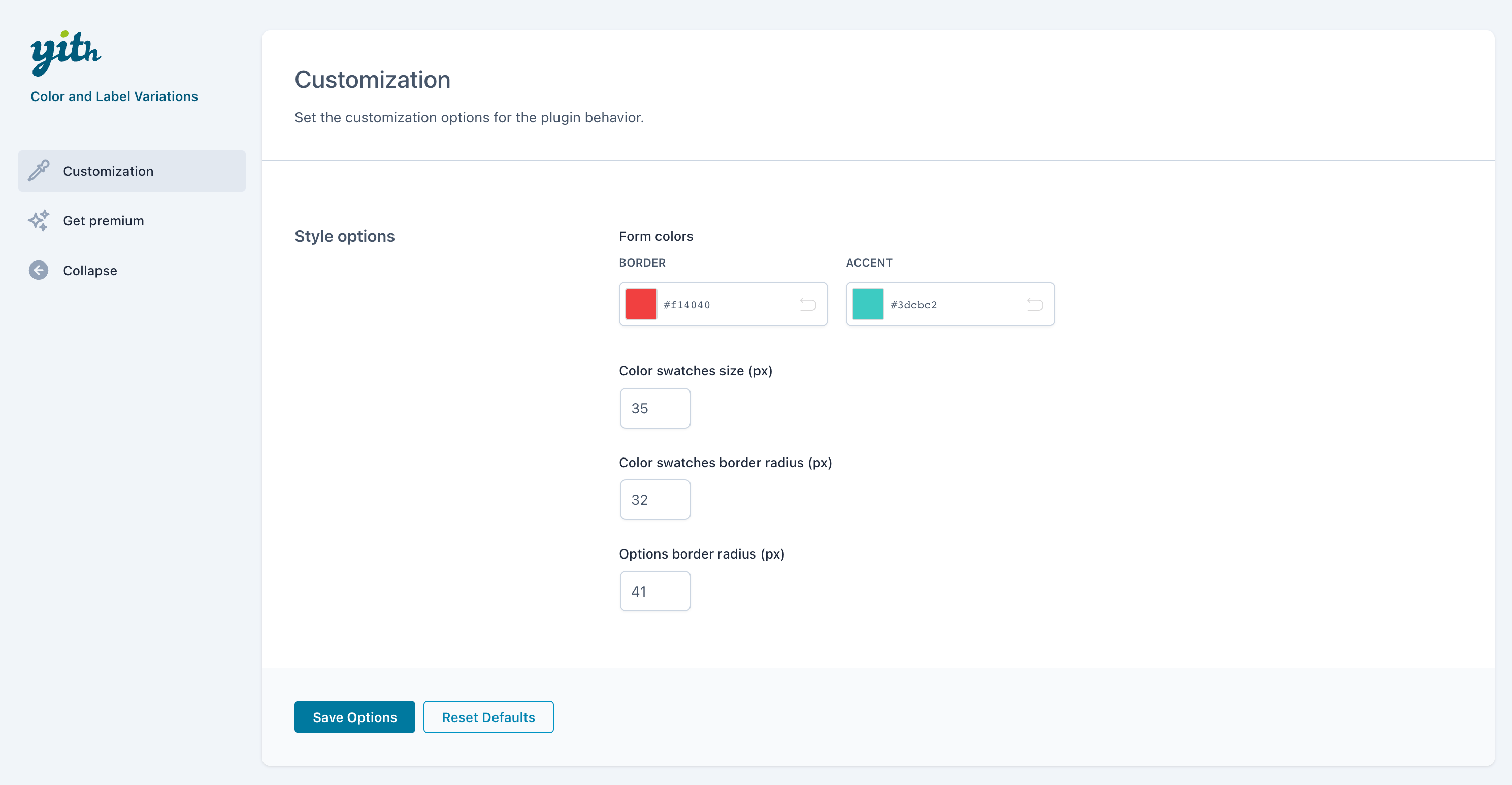 YITH Color and Label Variations for WooCommerce