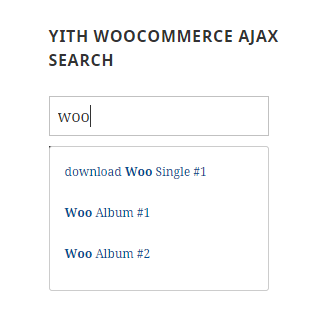 YITH WooCommerce Ajax Search allows your users to search products in real time.