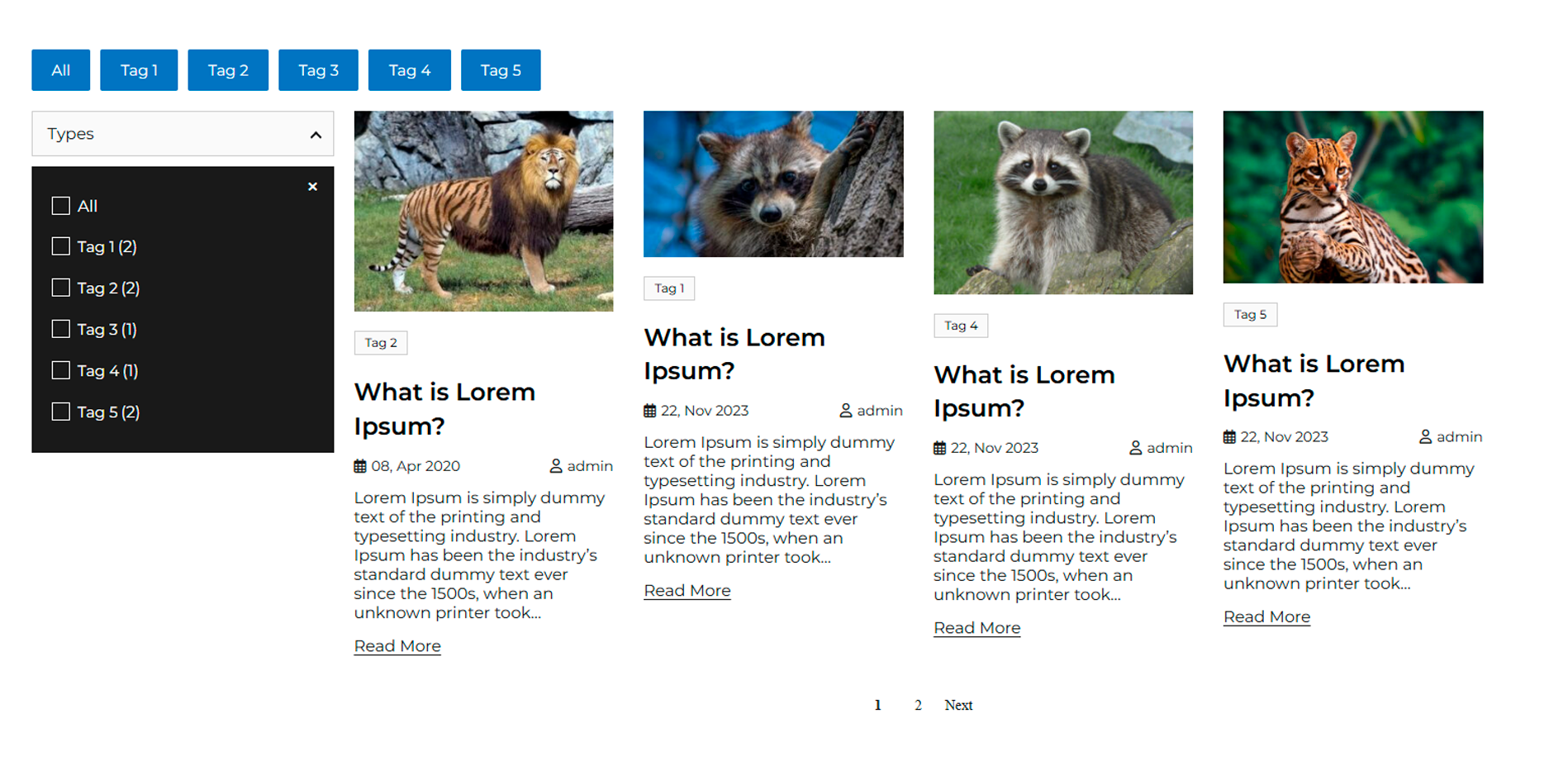 Filter &amp; Grids - Screenshot 2