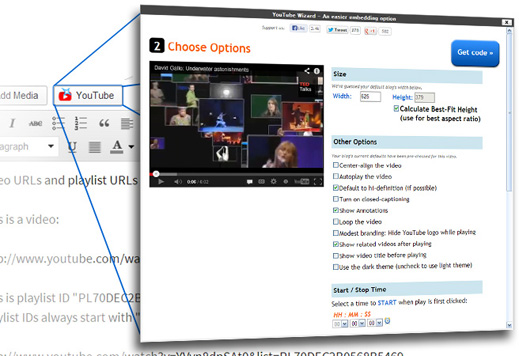 Embed Plus for YouTube WordPress Plugin Screenshot 3: Visual YouTube Wizard and Search Tool