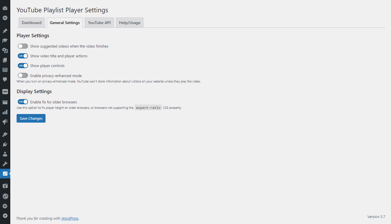 General Settings