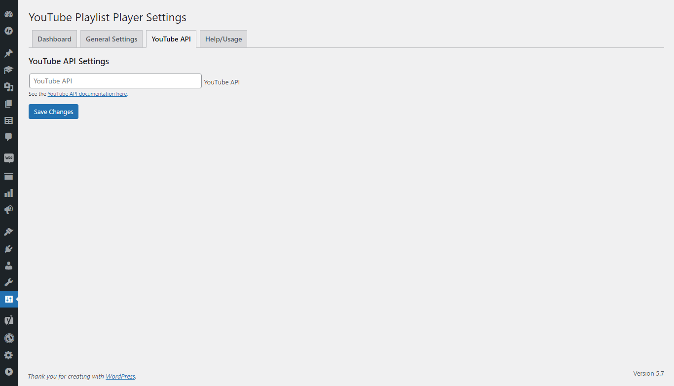 YouTube API