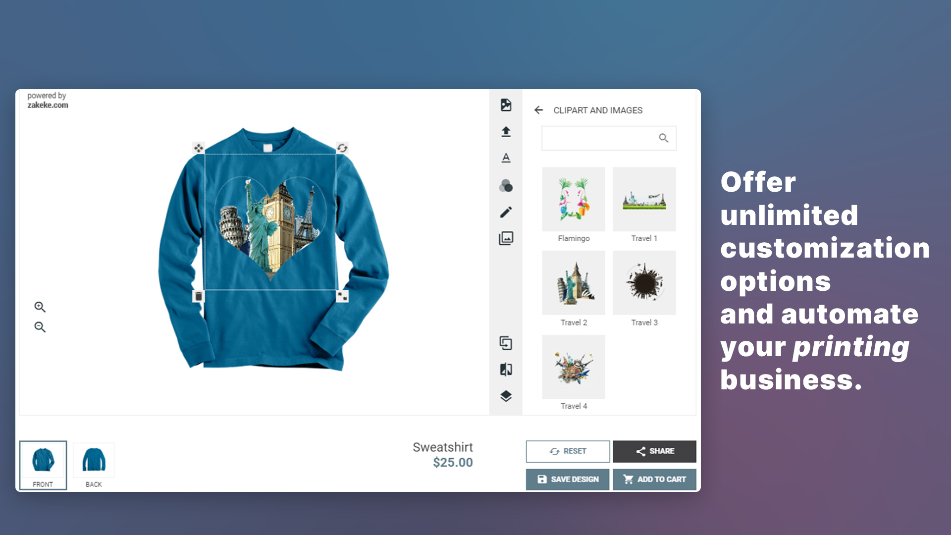 Zakeke Interactive Product Designer for WooCommerce